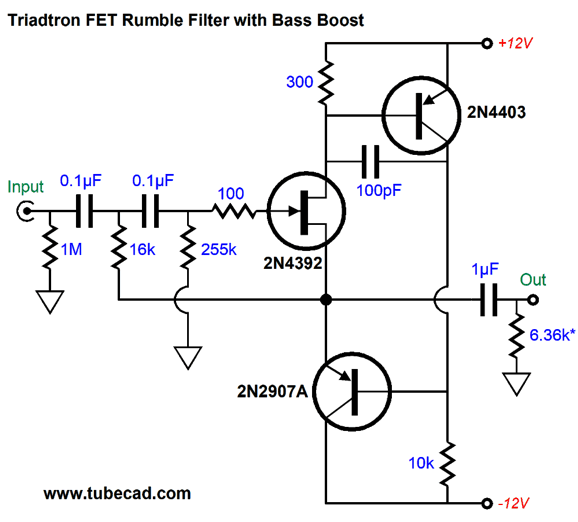 LP Rumble Filter and LV Phono Preamp
